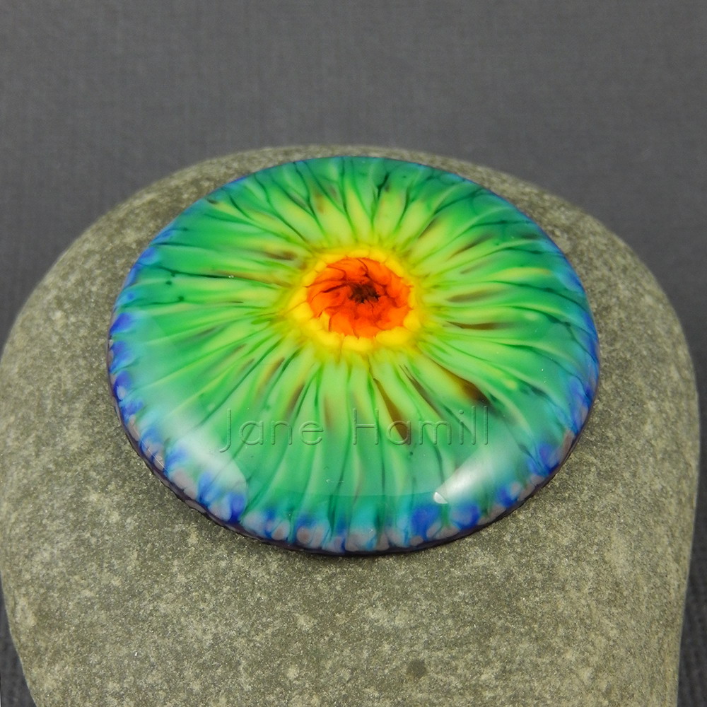 Rainbow Tie-Dye cabochon